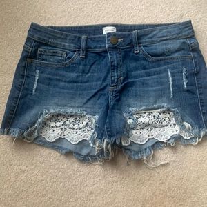 Sneak Peek denim shorts